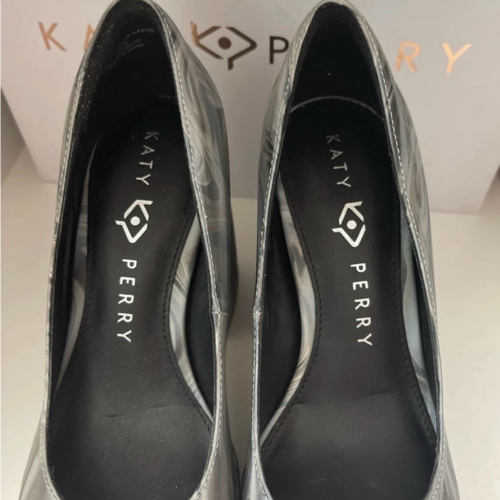 Katy Perry Collections Gray & Silver Marble Platform Pumps - Picture 10 of 10